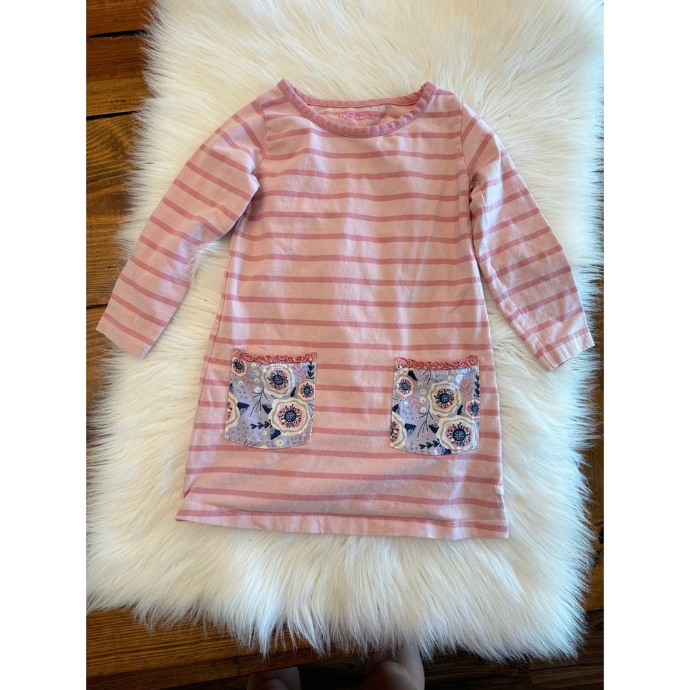 Ruffle Butt size 4 pink stripe dress